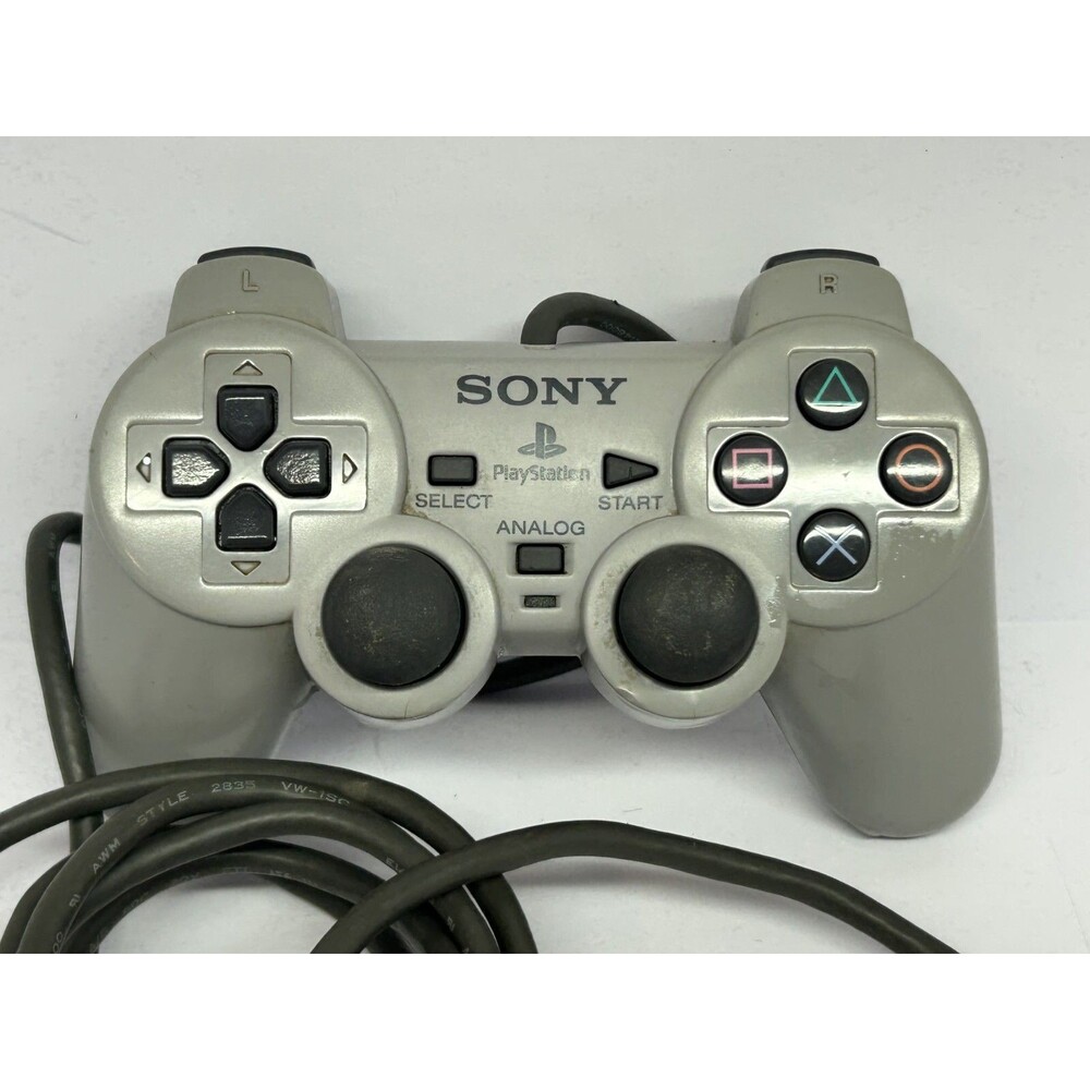 OEM Official Sony PlayStation 1~Wired Controller SCPH-1200 Gray~Untested